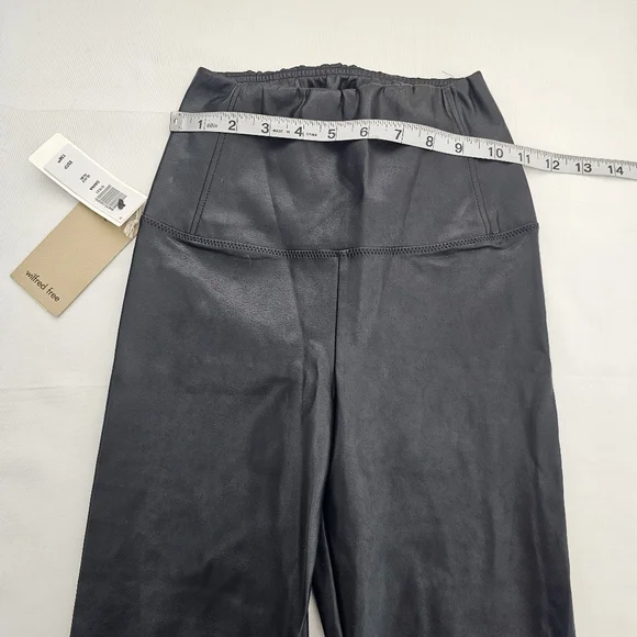 Aritzia Wilfred Free Daria Pant XS Tall Black Vegan Leather Legging NWT - Picture 9 of 11